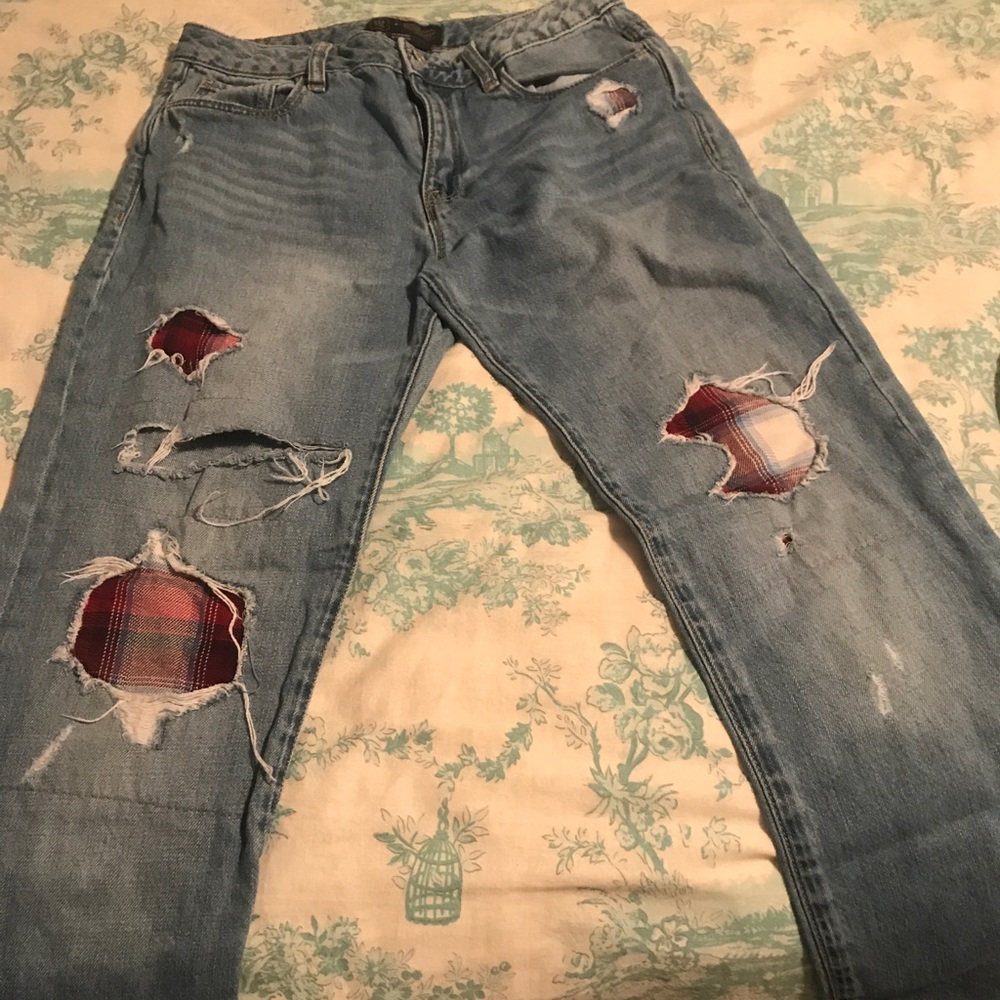 Girlfriend ankle length jeans